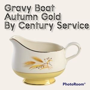 Gravy Boat Autum Gold by Century Service Midcentury Vintage